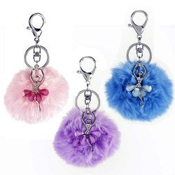 Ballerina Keychain Pouf