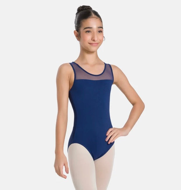 Gemette Mesh Strap Leotard