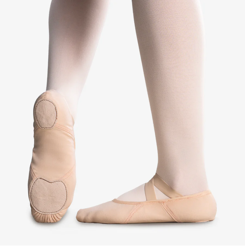 Stretch Canvas Split Sole Ballet Shoe