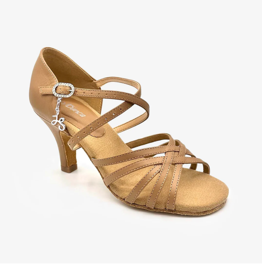 3" Heel open toe ballroom Shoe - Lacy Schwimmer (CHA CHA BALLROOM SHOE - BL305)