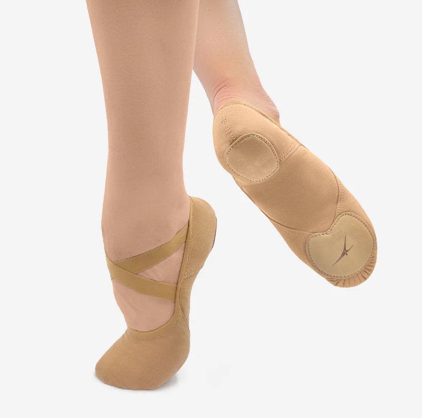 Stretch Canvas Split Sole Ballet Shoe