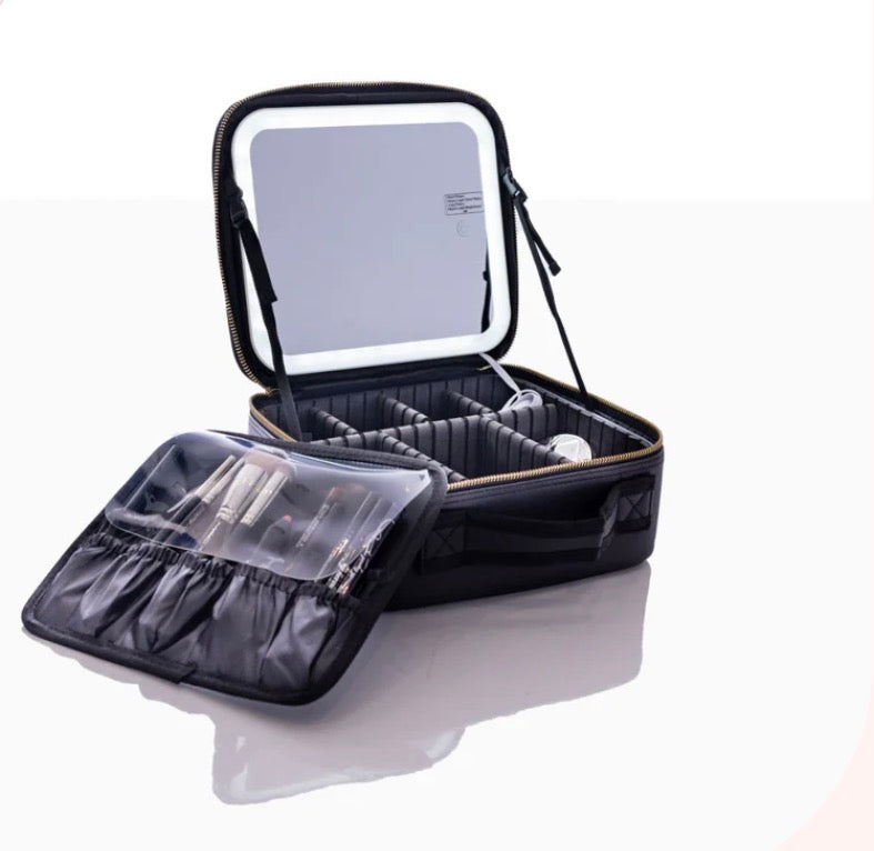Cosmetic Bag With LED Mirror