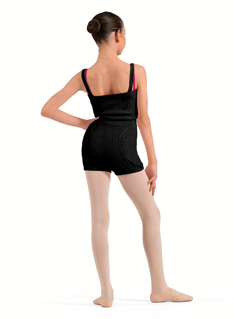 Short Knitted Cable Onesie