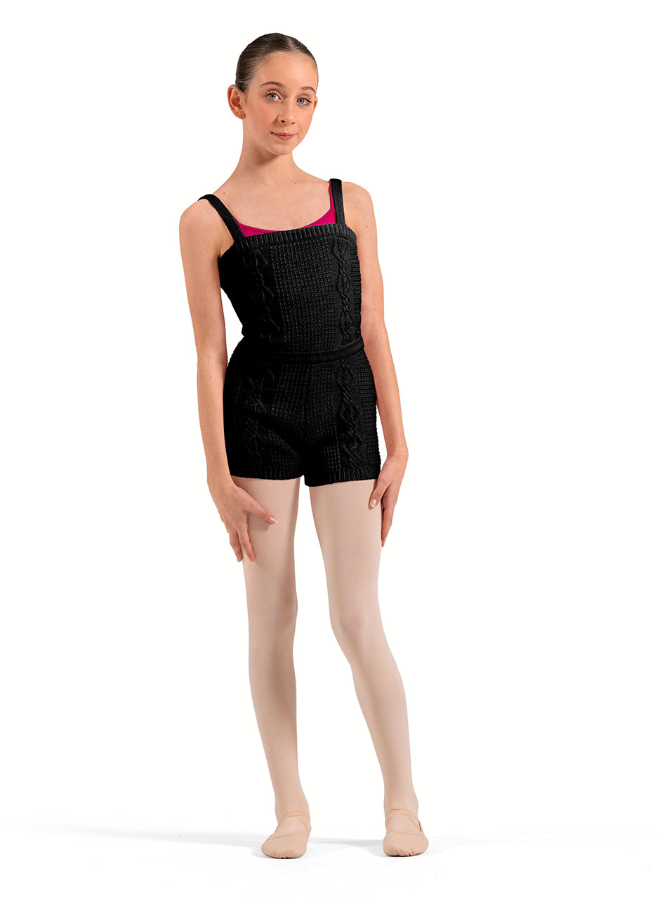 Short Knitted Cable Onesie