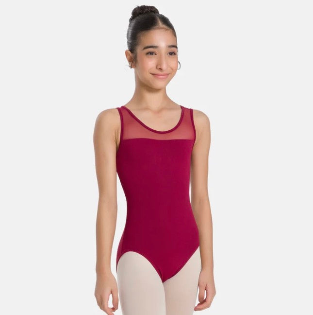 Gemette Mesh Strap Leotard