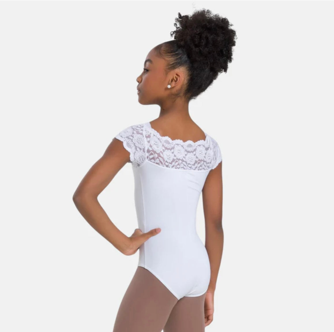 Tilly Cap Sleeve leotard with lace