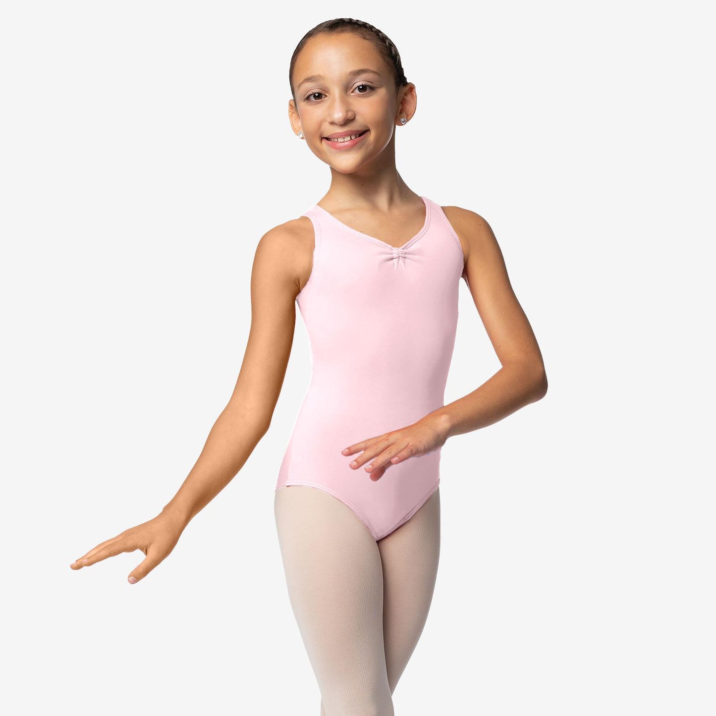 Jenny Child Tank Leotard with Pinched Front