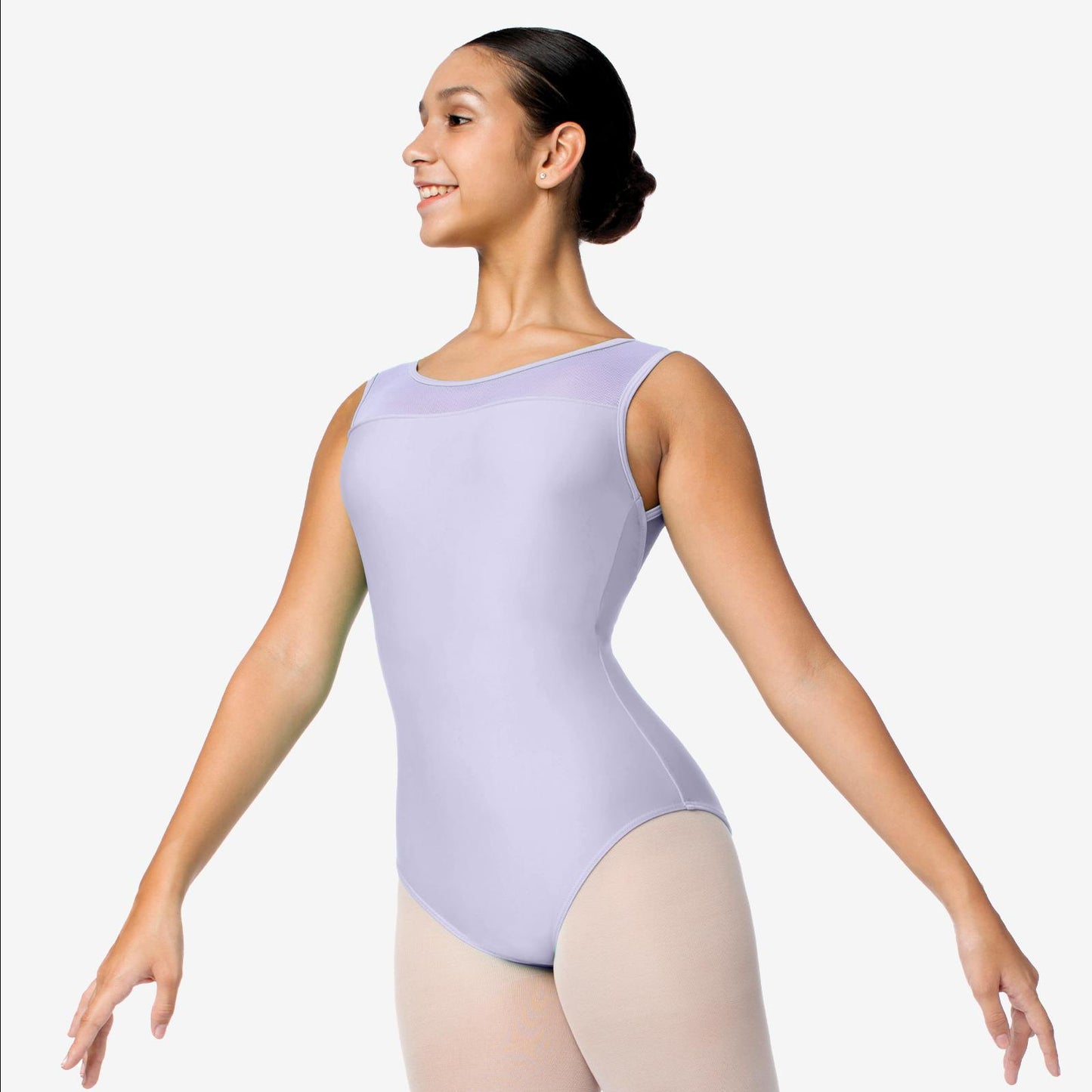 Gem Mesh strap leotard