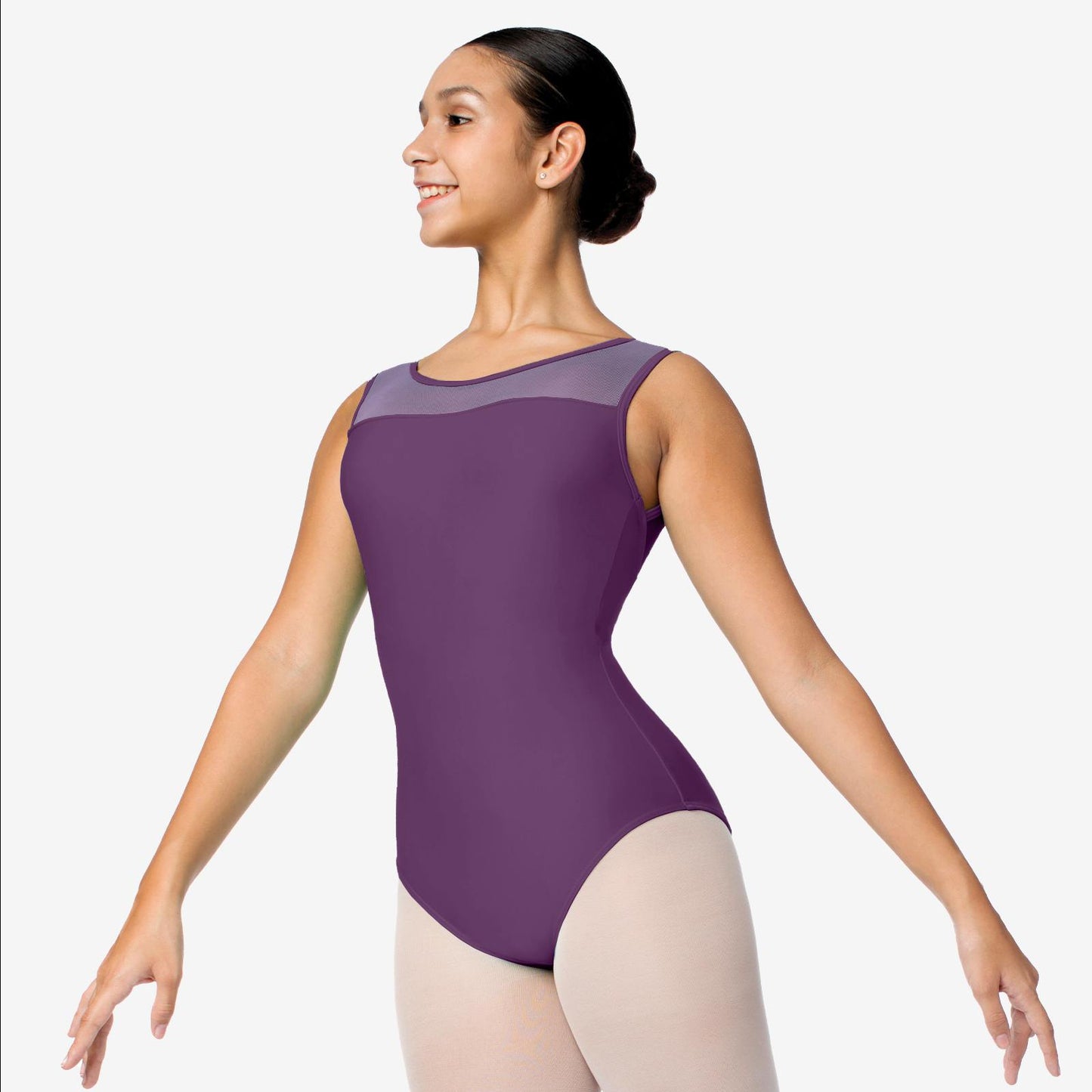 Gem Mesh strap leotard