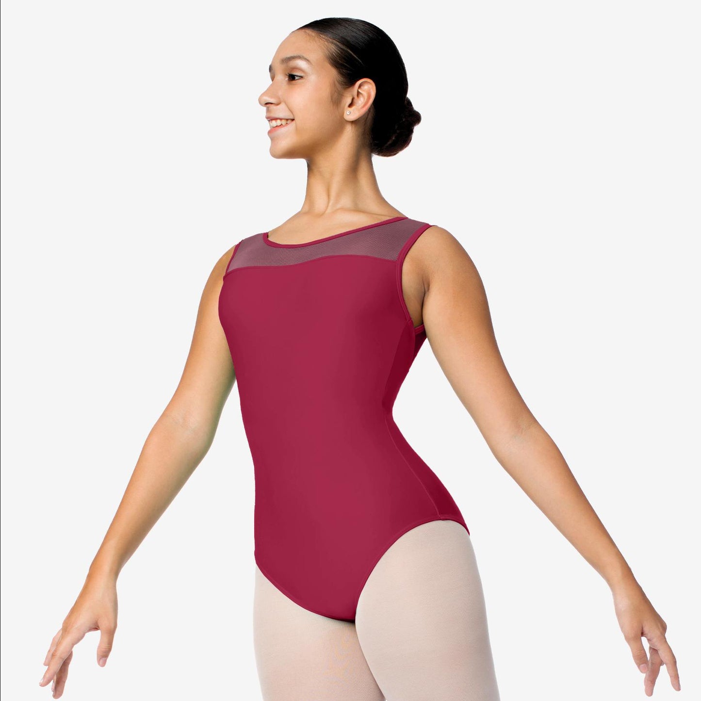 Gem Mesh strap leotard
