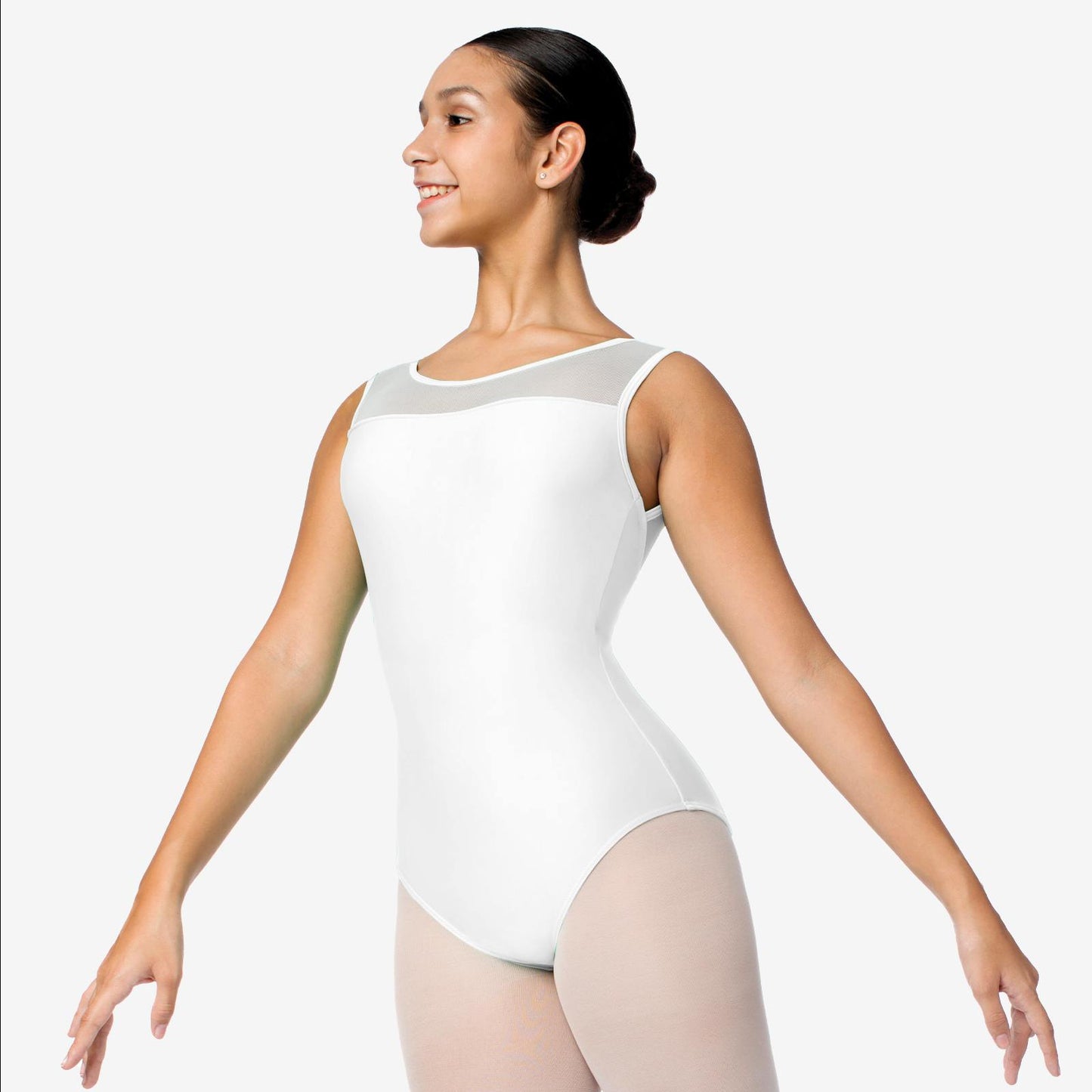 Gem Mesh strap leotard