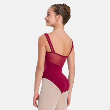 Mari Adult Tank Leotard With Mesh Straps