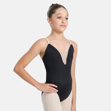 Lory Child Princess Seams Camisole Leotard With Mesh Insert