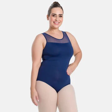 Gemina Curvy Tank Leotard With Keyhole Back