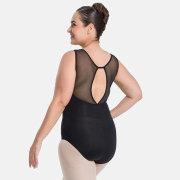 Gemina Curvy Tank Leotard With Keyhole Back