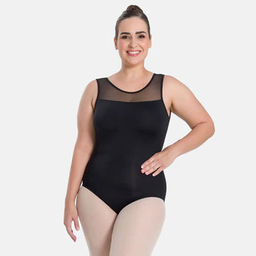 Gemina Curvy Tank Leotard With Keyhole Back
