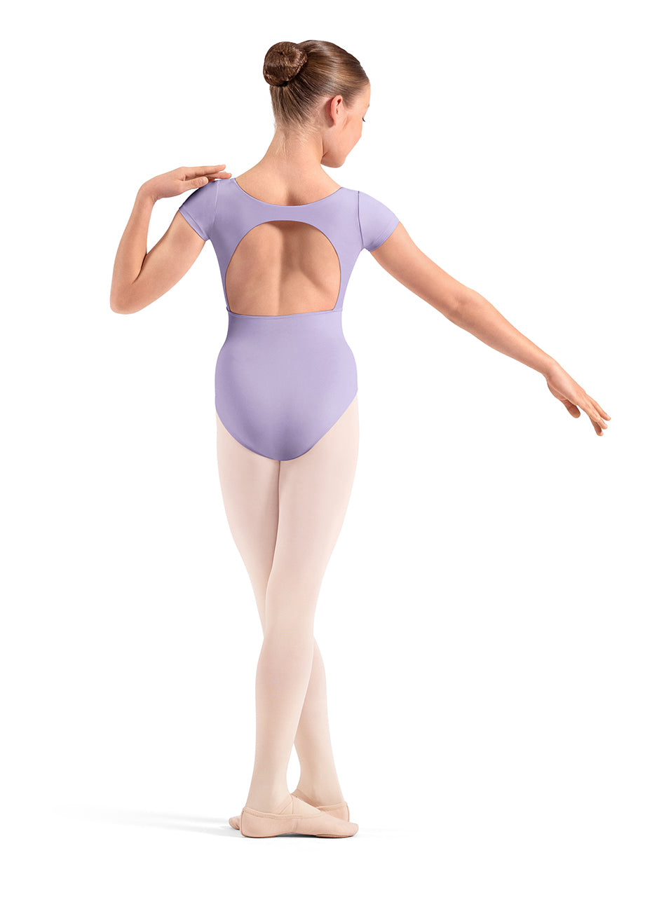 Floral EMB Cap Sleeve Leotard