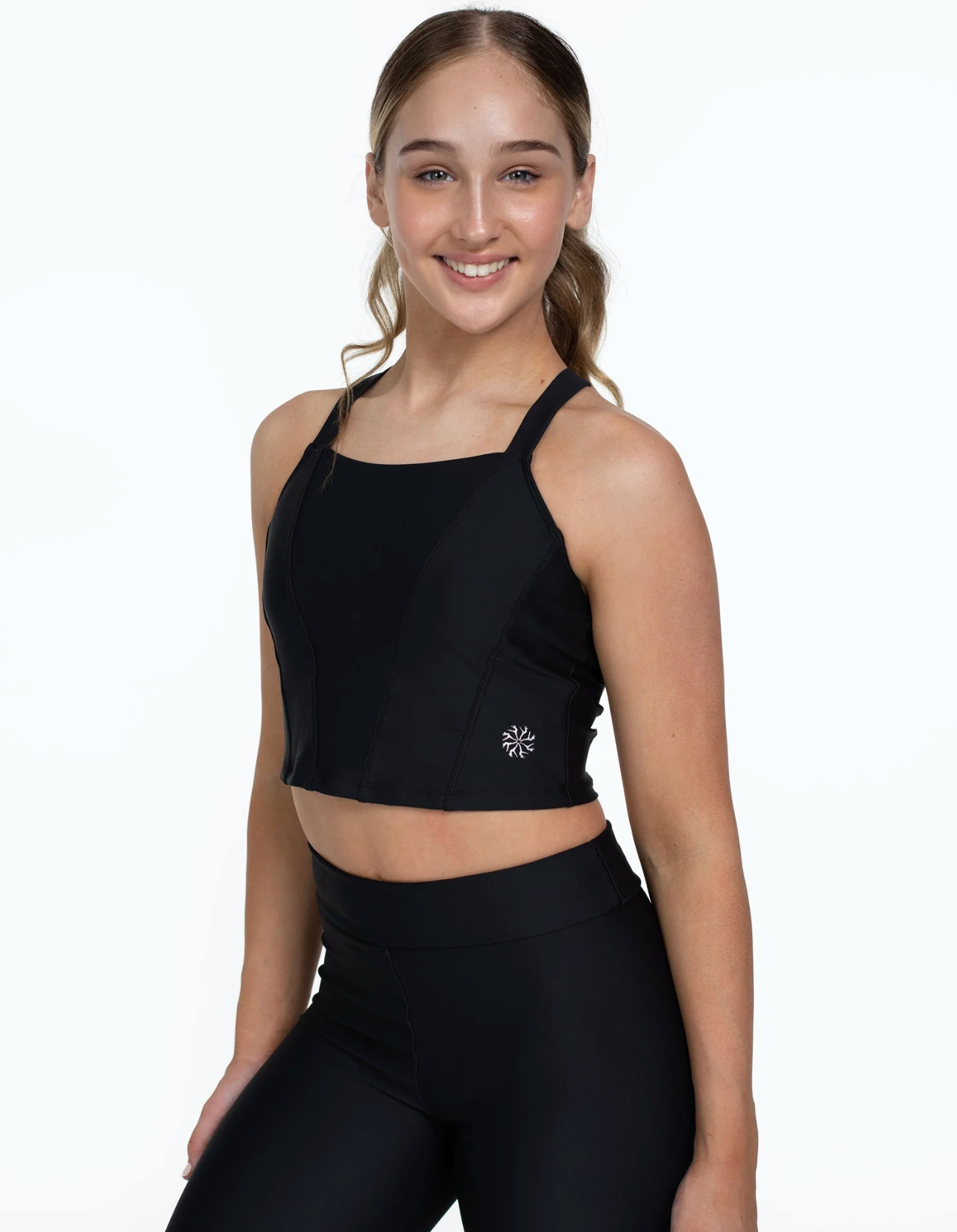 Bloch X Flo Active Shelby Seamed Cross Back Top