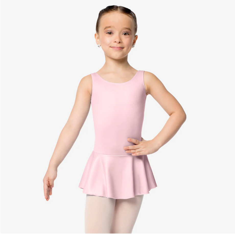 Girls Tank Dress Leotard with Bow on Back (TALULLA - SL121)