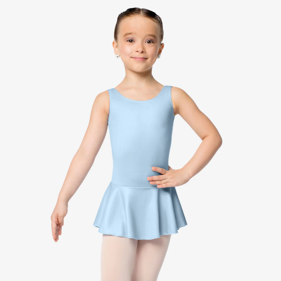 Girls Tank Dress Leotard with Bow on Back (TALULLA - SL121)