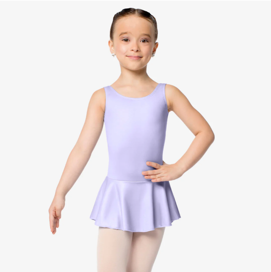 Girls Tank Dress Leotard with Bow on Back (TALULLA - SL121)