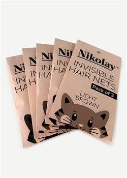 Nikolay Invisible Hair Nets, Pack of 3